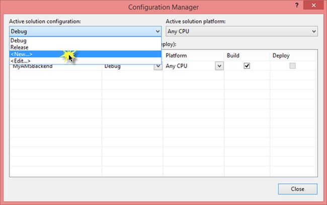 active solution configuration